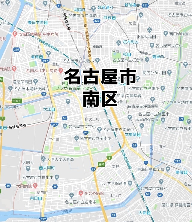 愛知県名古屋市南区マップ